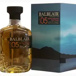BALBLAIR DISTILLERY 2005 - 2017 46% abv 70cl