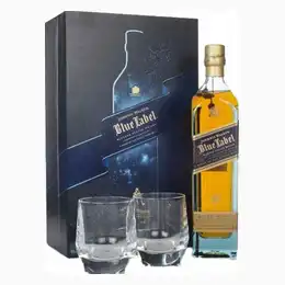 Johnnie Walker Blue Label Gift Pack with 2x Glasses