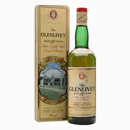 Glenlivet 12 Year Old Royal Dornoch Classic Gold Courses Bot.1980s