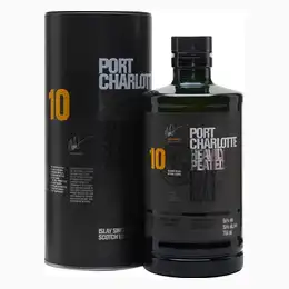 PORT CHARLOTTE 10 Year Old Scottish Barley Islay Single Malt Scotch Whisky 70cl 50%