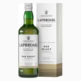Bottle Of Laphroaig Oak Select Whisky With Gift Box