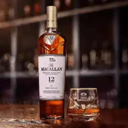Bottle Of Macallan Harmony Collection Intense Arabica Whisky and Gift Box