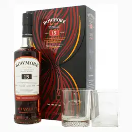Bowmore 15 Year Old Glass Gift Set