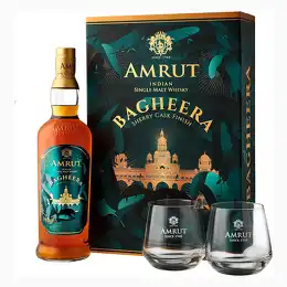 Amrut Bagheera Sherry Cask Finish Gift Set 70cl