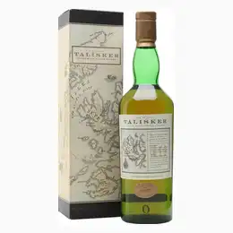 Talisker 10 Year Old Map Label Bot.1980s