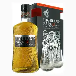 Highland Park 12 Year Old Glass Gift Pack 40% 70cl