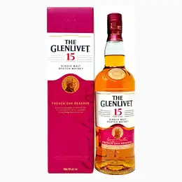 Glenlivet 15 Year Old French Oak Single Malt Scotch Whisky, 70cl, 40% ABV