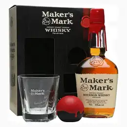 Makers Mark Gift With With Glass & Ice Mould, 70 cl