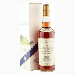 Macallan 1980 18 Year Old, Vintage Label 1998 Bottling with Box - US Import