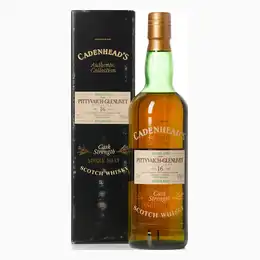 Pittyvaich-Glenlivet 1977 16 Year Old Cadenheads Authentic Collection Bottled 1994 With Original Box