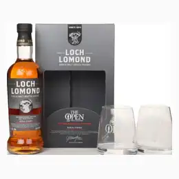 Loch Lomond The Open 2023 Special Edition Gift Set with 2x Glasses Whisky 70cl
