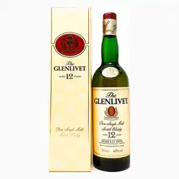 Glenlivet 12 Year Old Single Malt Scotch Whisky, 70cl, 40% ABV