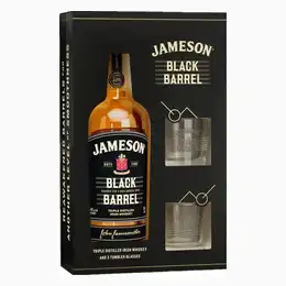Jameson Black Barrel Irish Whiskey Glasses Gift Set