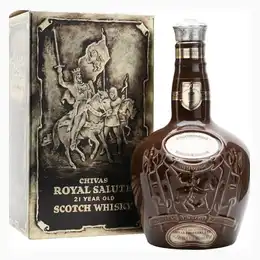 Royal Salute 21 Year Old Brown Spode Decanter Bot.1980s