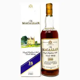 Macallan 1980 18 Year Old Single Malt Scotch Whisky, 75cl, 43% ABV