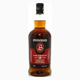 SPRINGBANK 12 Year Old Cask Strength  Campbeltown Single Malt Scotch Whisky 70cl 54.1%