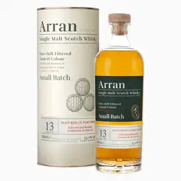 Arran 13 Year Old - Small Batch - Matured In Port Pipes - UK Exclusive - Single Malt Scotch Whisky