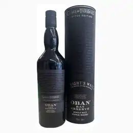OBAN DISTILLERY Oban Bay Reserve Game of Thrones Nights Watch 43% abv 700ml