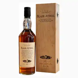 BLAIR ATHOL DISTILLERY 12yo Flora & Fauna Wooden Box 43% abv 70cl