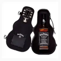 Jack Daniels Old No 7 Whiskey 70cl Guitar Case Gift Set