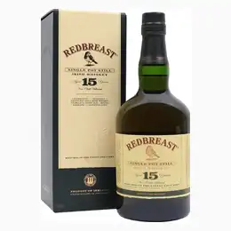 Redbreast 15 Year Old Single Pot Still Irish Whiskey - 70cl 46%