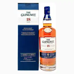 Glenlivet 18 Year Old Single Malt Scotch Whisky, 70cl, 43% ABV