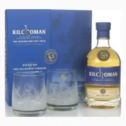 Kilchoman Machir Bay Gift Pack with 2x Glasses Whisky 70cl