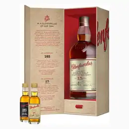 Glenfarclas 15 Year Old Single Malt Whisky Tasting Gift Set, 70 cl