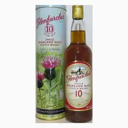 Glenfarclas 10 Year Old from 1990s - The Flower of Scotland Collection 