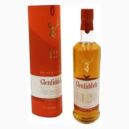 Glenfiddich 12 YO Triple Oak Whisky 0.7L  with GB