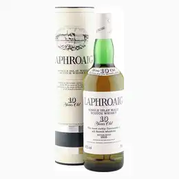Laphroaig 10 Year Old, Pre-Warrant Eighties Bottling with Presentation Tube