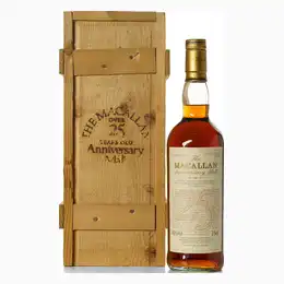 Macallan 25 Year Old Anniversary Malt 75cl With Original Wood Box