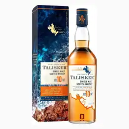 Bottle Of Talisker 10 Year Old Scottish Whisky With Gift Box