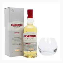 Benromach Contrasts Peat Smoke 2010 Bottled 2022 & Branded Whisky Tumbler