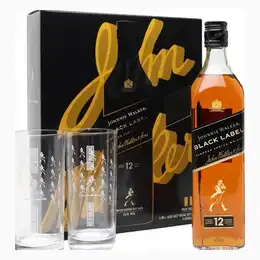 Johnnie Walker Black Label 12 Year Old 2 Highball Glass Gift Set