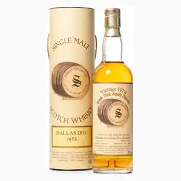 Dallas Dhu 1974 21 Year Old Signatory Vintage Bottled 1995 With Original Tube