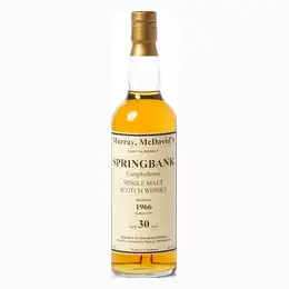 Springbank 1966 30 Year Old Murray McDavids Bottled In 1996