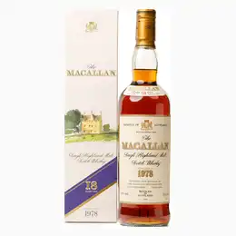 Macallan 1978 18 Year Old Bottled 1996 With Original Box