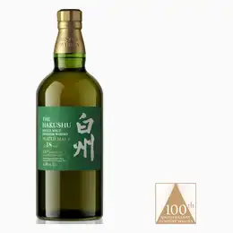 Hakushu Japanese 18 Year Old Peaded Malt 100th Anniversary Limited Edition Suntory Whisky