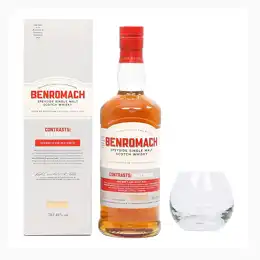 Benromach Peat Smoke 2012 Bottled 2021 & Branded Whisky Tumbler