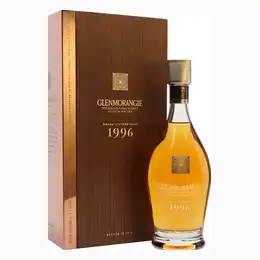 Bottle Of Glenmorangie 1996 Grand Vintage Malt Whisky And Opulent Gift Box