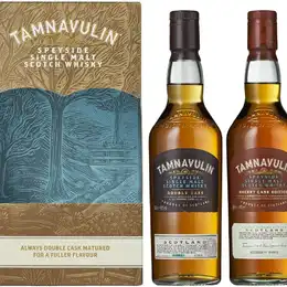 Tamnavulin Speyside Single Malt Scotch Whisky Double Cask and Sherry Cask Gift Pack 2x50cl