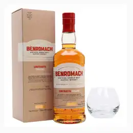 Benromach Contrasts Organic 2013 Single Malt & Branded Whisky Tumbler