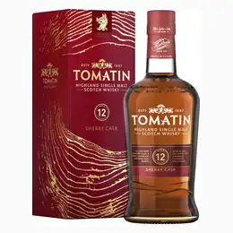 TOMATIN 12 Year Old Sherry Cask Highland Single Malt Scotch Whisky 70cl 40%