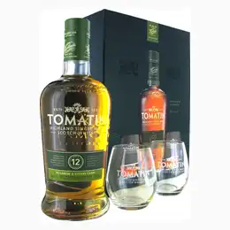 Tomatin 12 Year Old Glass Pack 43% 70cl