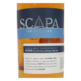 Scapa Skiren, Single Malt Whisky, 70cl