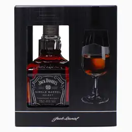 Jack Daniels Single Barrel Select Tennessee Whiskey 0.7L  with GB glass