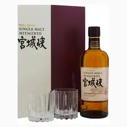 Nikka Miyagikyo Single Malt 2 Glass Gift Pack 70cl