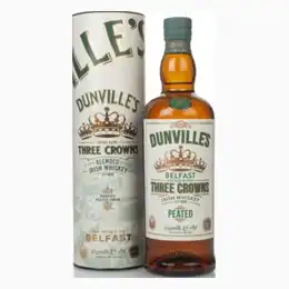 Dunvilles Peated Three Crowns Whiskey 70cl