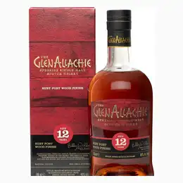 GlenAllachie 12 Year Old Ruby Port Wood Finish